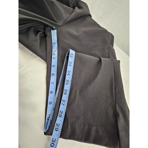 ATHLETA WOMEN'S BLACK RECYCLED NYLON BLEND STRETCH PANTS, SIDE POCKETS SIZE 16T - Picture 7 of 12